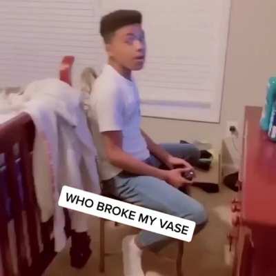 He broke down and broke inside real quick
