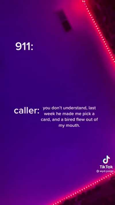 "911! Help! I can't find the child I'm babysitting! We were playing hide and seek and I've been looking for him for 3 hours and I can't find him!" ?