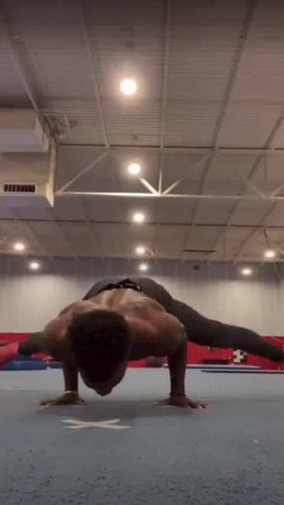 You need a LOT of core strength for that.