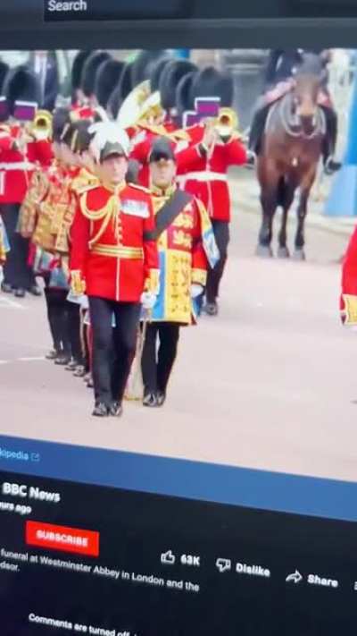 What a shit day for the queens guard ?