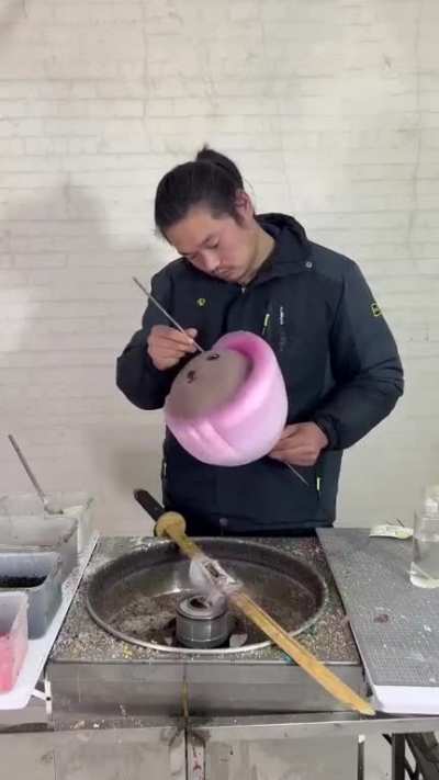 Making of Cotton Candy, so satisfying