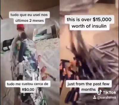 American healthcare system is really bad, huh (the girl in the left live in brazil)