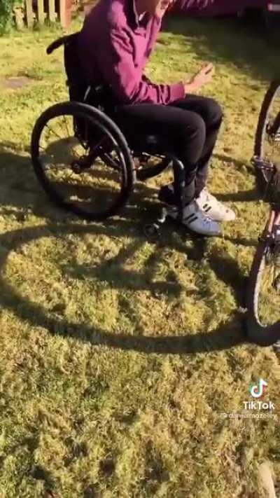 Aw, so sweet, she bought her brother a bike for his birthday ?