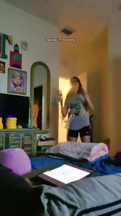 When she realised