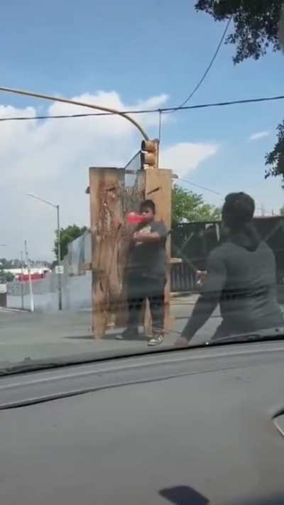 Traffic stop show.