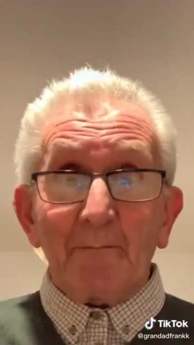 Grandpa doing the M to the B