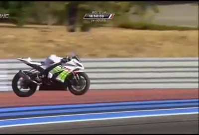 Guess who’s riding the bike?