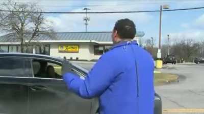 The mother of this reporter interrupts him?