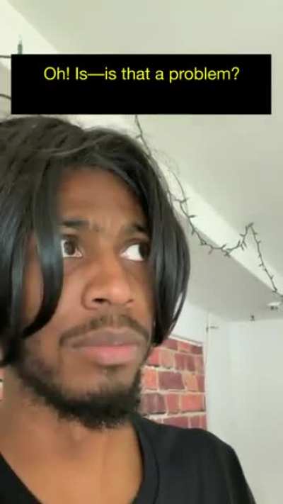 When people are uncomfortable with taking off their masks...