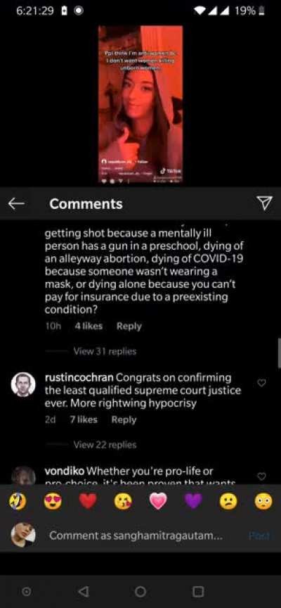Does anyone else get these weird ass videos on Reels out of nowhere even though I never got them on tiktok itself. Mark knows Im not a right wing person and mark also knows I have no say in this bcs I'm Indian. At this point it feels like a really lame at