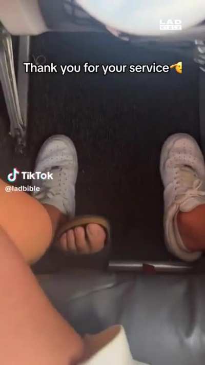 to stretch the legs on a flight