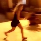 Jumping over a trash can