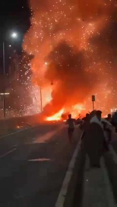 Pregnant woman had a narrow escape as oxygen cylinder explodes in Ambulance