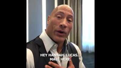 Gotta love The Rock. Fathers will do anything to help each other out!