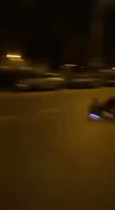 WCGW Doing a high speed using an electric unicycle.
