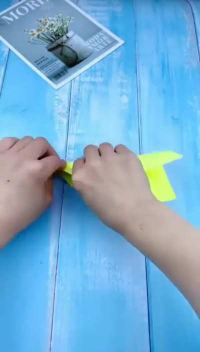 A paper plane that flies really fast ?✈️