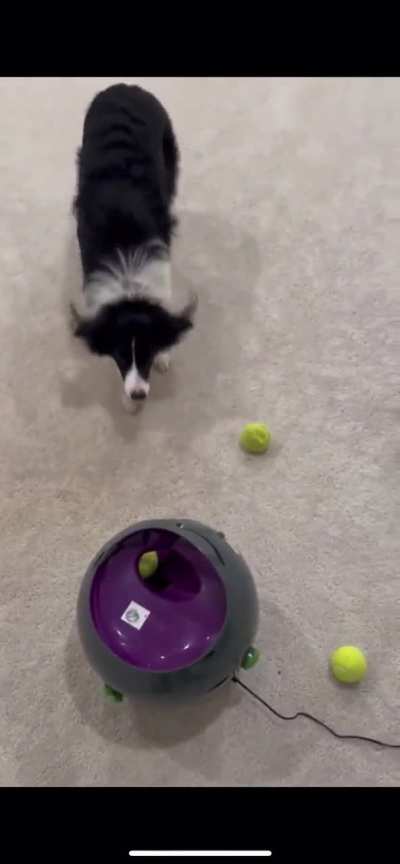 To use the ball launcher