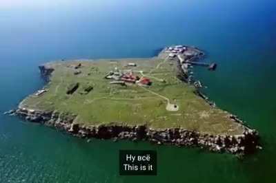 A Russian Military Ship telling 13 Ukrainian troops on Snake Island to surrender. They were met with a response of " Russian military Ship, go fuck yourself." The 13 Ukrainian soldiers were all killed, but with dignity