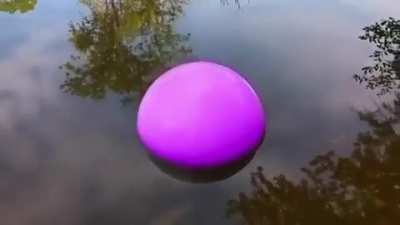 Colorful vape bubbles effect on water.