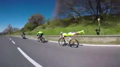 Cyclist knows Physics