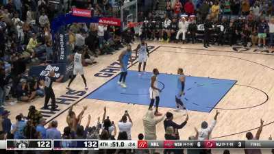 [Highlight] Ja Morant launches from deep and delivers the dagger for his 38th point
