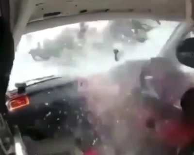 I think he hit something ?