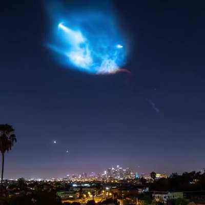 SpaceX falcon 9 leaving earth created the "Twilight phenomena"