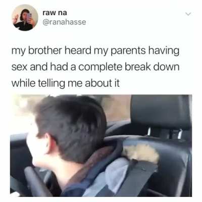 He heard his parents having sex