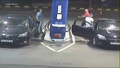 Smoking at the gas station