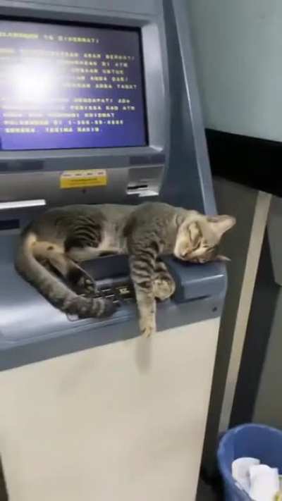 Sorry, unable to dispense cash now.