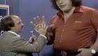 André the giant with a simpleton. E