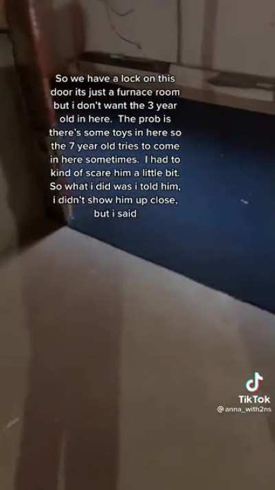 a hole in the floor