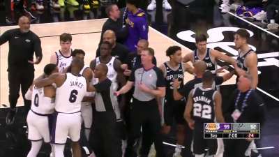 [Highlight] A Bloody and Enraged Russell Westbrook goes at Zach Collins