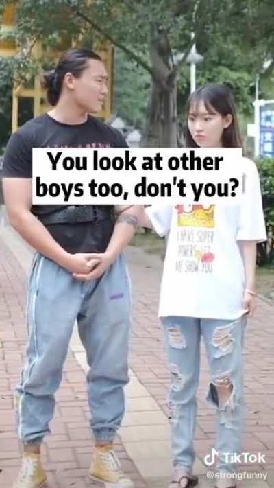 A couple arguing