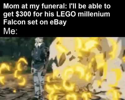 Not until I'm buried