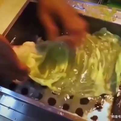 Making fake lettuce which is usually displayed in the windows of restaurants so you "know what you're going to eat" - Japan