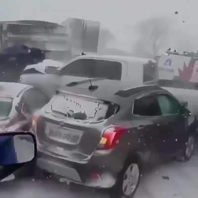 Speeding in a blizzard