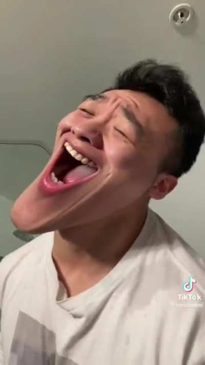 bruh he did not actually swallowed it?