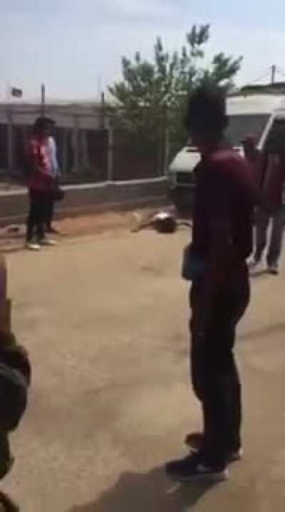 The flying kick of death.