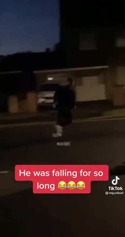 Throw yourself at the ground and miss