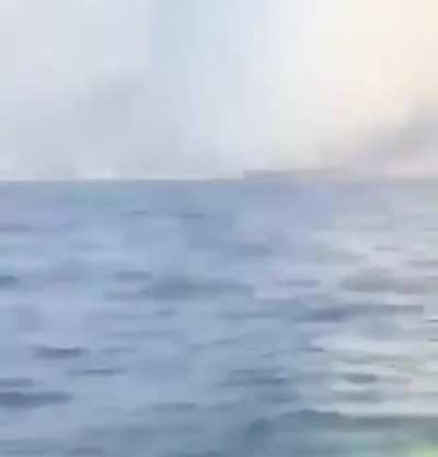 A different angle on the explosion in Beirut, Lebanon this morning