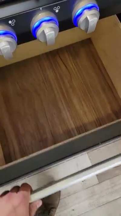 Bought a camper today. The oven has a cool feature.