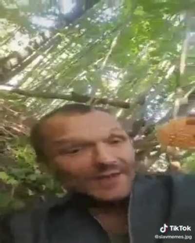 This russian dude eating a poisonous mushroom is on another level of physical cringe