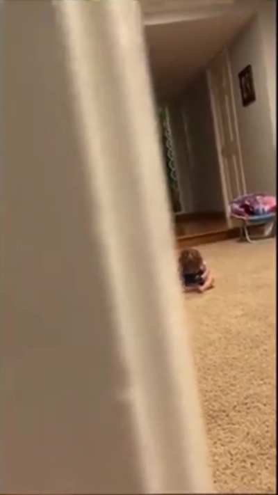 Tried to film something dark and scary, he found something dark all right