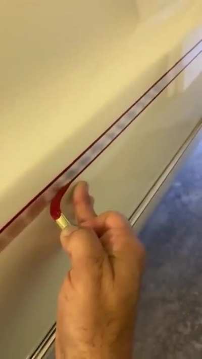 Creating a perfectly straight line.
