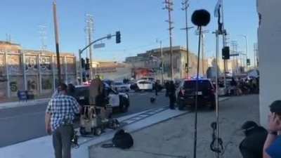 ? Michael Bay filming his new movie.