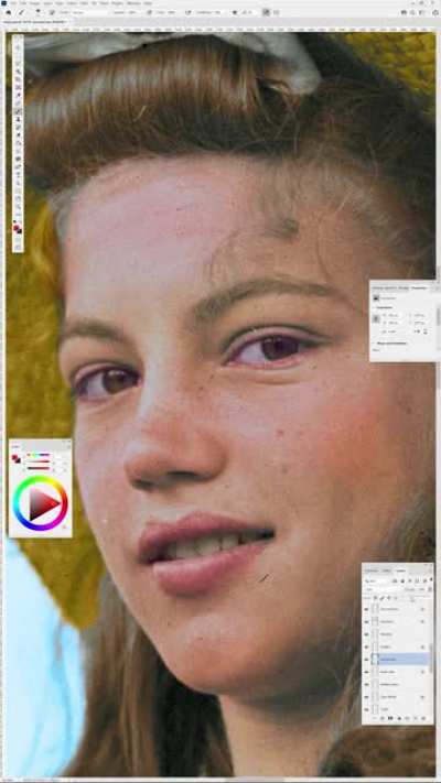 I like doing detailed colorizations. Here's a short video showing the process.