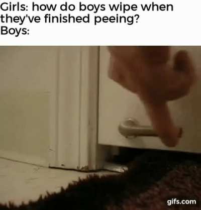 Boys, please make sure there's no last drop left