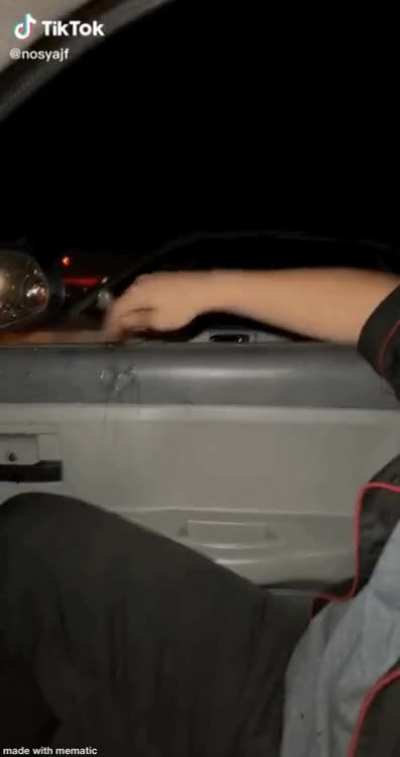 Trying to throw a drink at someone’s car