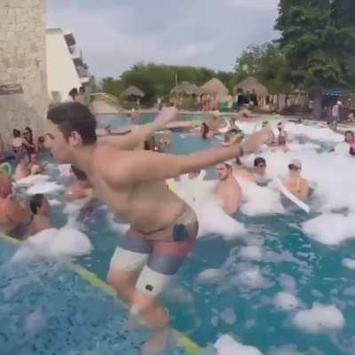 HMB while I backflip on the pool wall